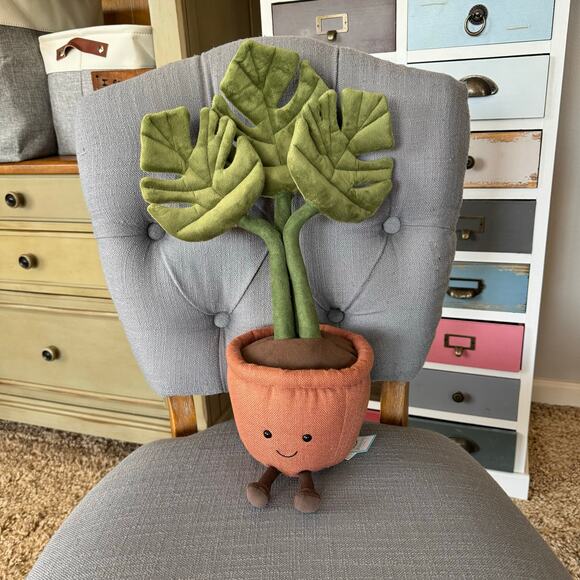 Jellycat Monstera Plant NEW! FAST SHIP Amuseables Monstera - Picture 1 of 11